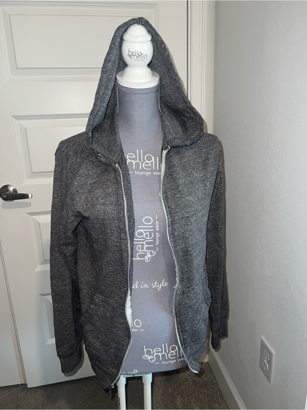 Old Navy Charcoal Gray Zip Hoodie